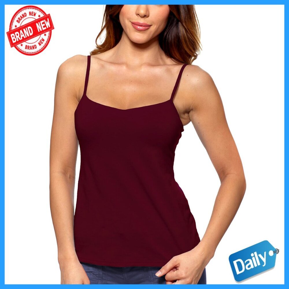 Underwire Bra Camisole Sleeveless Scoop Neck Cotton Spandex Classic Fit